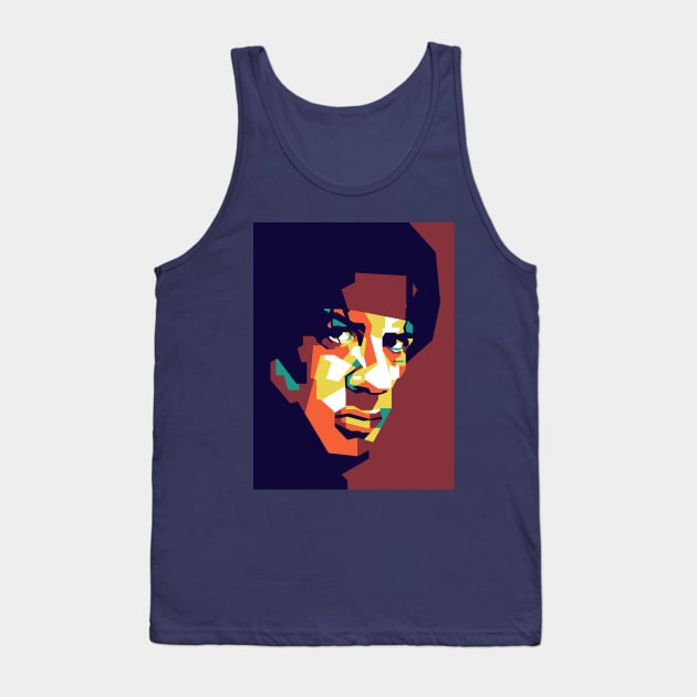 Rambo On WPAP Art Tank Top by pentaShop